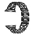 Secbolt Stainless Steel Bands for Apple Watch 42mm iWatch Strap Chain Replacement Wristband for Apple Watch Nike+, Series 3, Series 2, Series 1, Sport, Edition, Black