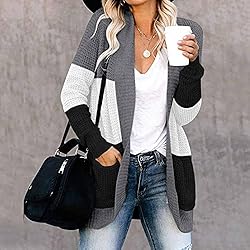 ADJHDFH Black Cardigan For Women Dressy Turtleneck