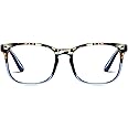 Jectieey Reading Glasses for Women Men - Anti Glare Blue Light Blocking Glasses,Sturdy Eyeglasses