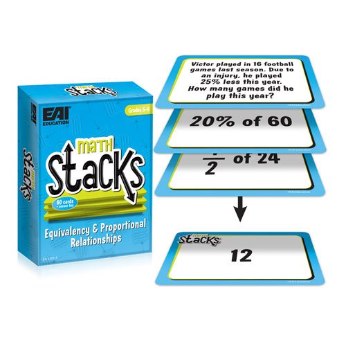 EAI Education Math Stacks Equivalency & Proportional Relationships Game: Grades 6-8