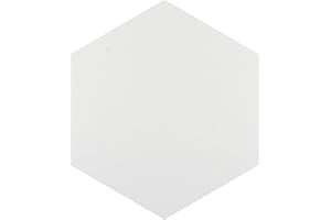SOMERTILE Merola Tile Hexatile Matte Blanco 7" x 8" Porcelain Floor and Wall Tile