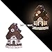 Hannah’s Cottage Fairy Garden House Outdoor Statue with Solar Lights, Polyresin Garden Figurine for Outdoor Decoration (Outdoor Paradise)