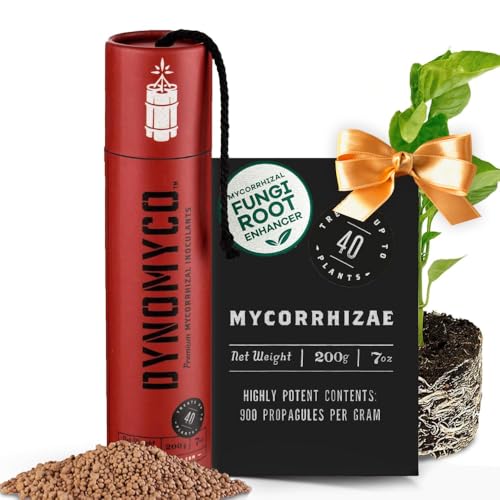 51fDR52+nEL Mykorrhiza-Impfmittel Von Dynomyco - Hochleistungsstämme - Konzentrierte Formel - Verbessert Die Nährstoffaufnahme - Steigert Den Pflanzenertrag (7 Oz/Up To 40 Plants)