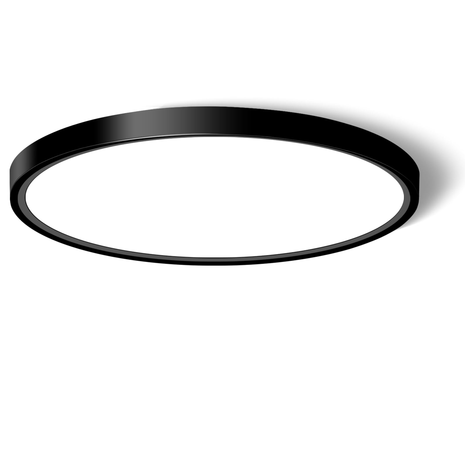 Photo 1 of CHARYJOD LED Flush Mount Ceiling Light Fixture, 12Inch 24W Led Ceiling Light 5000K 2300LM Ultra Thin Flat Surface Panel Light Low Profile Ceiling Light for Bedroom Kitchen Bathroom Garage Living Room