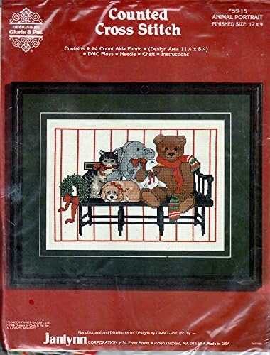 Gloria & Pat Animal Portrait Counted Cross Stitch Kit 12" x 9"