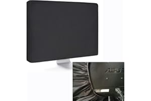 Covering All Ports Computer Gaming Monitor Dust Cover 27+ inch To 32 Inch, Universal Large Monitor Jackets for Desktops Gamin