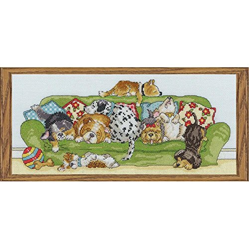Bothy Threads Lazy Dogs Counted Cross-Stitch Kit