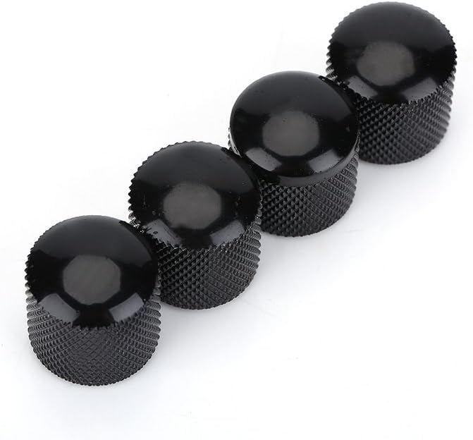 Guitar Bass Knob, Guitar Bass Tone Volume Control Knob Delicate Durable Dome Knob Volume Tone for Electric Guitar Bass