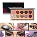 Beauty Glazed Eyeshadow Palette Insanely Pigments 5 Matte and 5 Glitter Make Up Eye Shadow Powder Long Lasting Waterproof 10 Colors