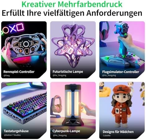 Creality SPARKX i7 Autofill Combo 3D-Drucker, KI Foto-zu-3D Modellierung, Mehrfarbiger Druck bereit, Automatische Nivellierung, Desktop FDM 3D-Drucker für Einsteiger