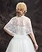 SHANGSHANGXI Bridal Lace Jacket Wedding Shawl Bolero Half Sleeves Cape Wrap