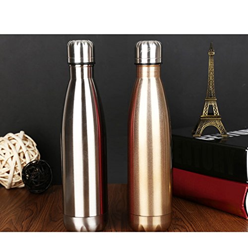 Meichoon 17oz (500 ml) vacuüm geïsoleerde reiswaterfles voor buitensporten camping wandelen fietsen, 304 roestvrijstalen… - Image 3