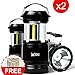 WINNER OUTFITTERS 2 Pack Portable Outdoor LED Camping Lantern with Flashlight (Included 6 AA Batteries)