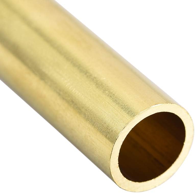 sourcing map Brass Round Tube, 10mm OD 1mm Wall Thickness 30mm Length Seamless Pipe Tubing for DIY Crafts 30 Pcs - Image 5