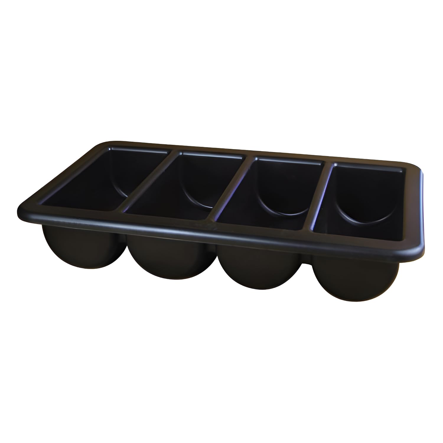 Genware NEV-CB1-1-BLK Cutlery Tray/Box, GN 1/1, 13" x 21", Black