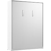 Bestar Queen Murphy Bed, White, Claremont, 65W | Dual piston mechanism; for guest room or multipurpose space