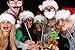 Moreteam Christmas Photo Booth Props Mask 52-Piece DIY Kit with 4-Piece Bookmark