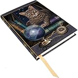 Lisa Parker Fortune Teller Tabby Cat Hard Cover Embossed Collector Journal Book