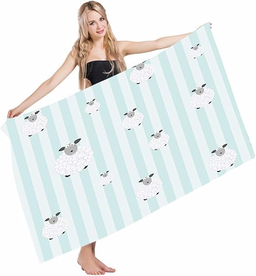 Amazon Com Mugod Beach Towel Bath Towels Nursery Vertical Pastel