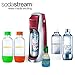 SodaStream Fountain Jet Soda Maker in Red with Exclusive Kit 4 Bottles & Mini CO2