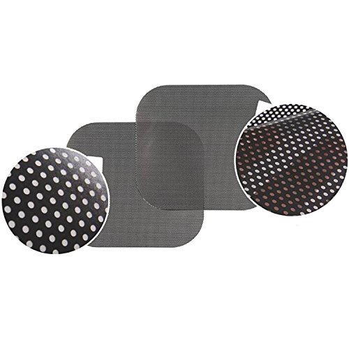 Car Side Window Sunshade Sticker, Lecone 2 PCS Black Reusable Perforated Static Cling Electrostatic Self-adhesive Vehicle Screen Windshield Film for Baby Kids UV Protection (25" x 16.5")