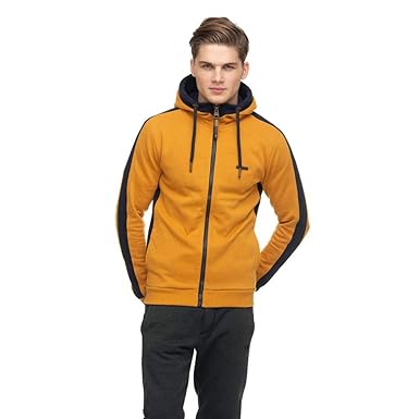 sudadera mostaza hombre