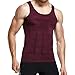 GKVK Mens Slimming Body Shaper Vest Shirt Abs Abdomen Slim, Purple, M(chest size 86cm-91cm/34inches-36inches)