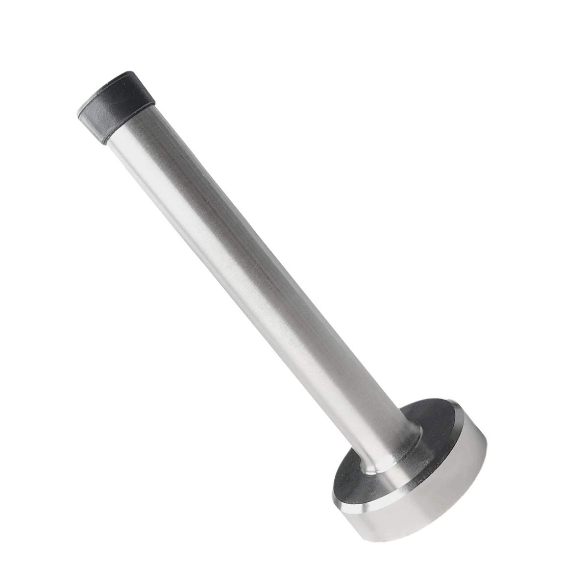 Door Stopper, Door Stops, 6 Inch Extra Long Doorstops, Stainless Steel Wall Protector, Sound Dampening Door Stopper Rubber Bumper Tip Door Holder Brushed Wall Door Mount Door Stop Silver 1 Pack… — image 1