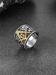 FaithHeart Customized Free Mason Rings for Men