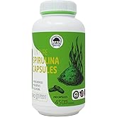 DABC OAK LAND-Spirulina Capsules 240 Capsules, Health Food, 100% Vegetarian,Pure Hawaiian Spirulina 450 mg, Supports Immune System, Heart (One Bottles)