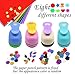 8 Pieces Paper Punchers Craft Holes Punch Scrapbook Punches 10 Sheets Glitter Sticker Paper, Round, Star, Heart, Rose, Wave Circe, Crown, Sunflower Shape for Kids Party Favors