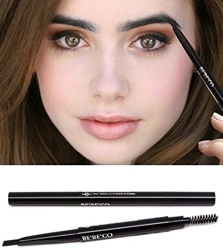 Waterproof Smudgeproof Longlasting Eyebrow Pencil Brow Liner Cruelty Free Sweatproof Drawing Eye Brow with Brush for Girls Women Novice (black)
