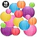 Kohree 16Pcs Colorful Paper Lanterns Decorative(Multi-Color, Size of 4