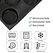 Baker Boutique 8541890740, Black Silicone Bun Hamburger Non-stick Perforated Bakery Mold, Round Mould, Baking Liners Mat Bread Form Pan (8 Loaves, 17.1