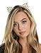 DRESHOW 3 Pack Crystal Cat Ears Headbands Rhinestone Kitty Ear Hair Band Cosplay Accessories for Women Girls