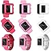 iCASEIT Apple Watch Case Screen Protector 38mm (Pack of 3) - Bumper Case with Screen Protector for Full Protection for Apple Watch 38 mm - Hot Pink Baby Pink & White