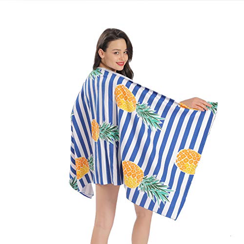 NovForth Microfiber Beach Towel -Large Beach Blanket Towel Ultra Soft Super Water Absorbent Multi-Purpose Beach Throw Travel Towel Oversized 30" x 60" - Thumbnail 3