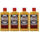Brasso Metal Polish, 8 oz Bottle for Brass, Copper, Stainless, Chrome, Aluminum, Pewter & Bronze (Pack of 4)