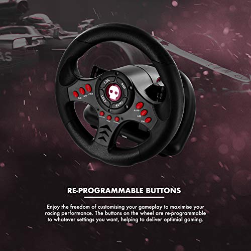 Numskull Multi Format Steering Wheel with Pedals For Playstation 3