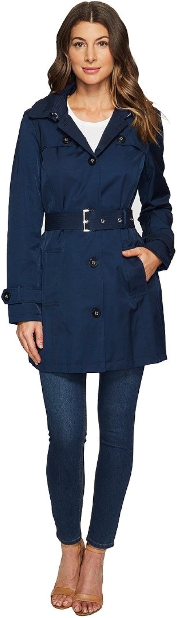 Tommy Hilfiger Women's Single Breasted Trench Coat Amazon.ca Clothing