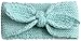 Qandsweet Baby Turban Head Wrap Headbands Girl Knitting Rabbit Ear Hairbands (Pack of 6)