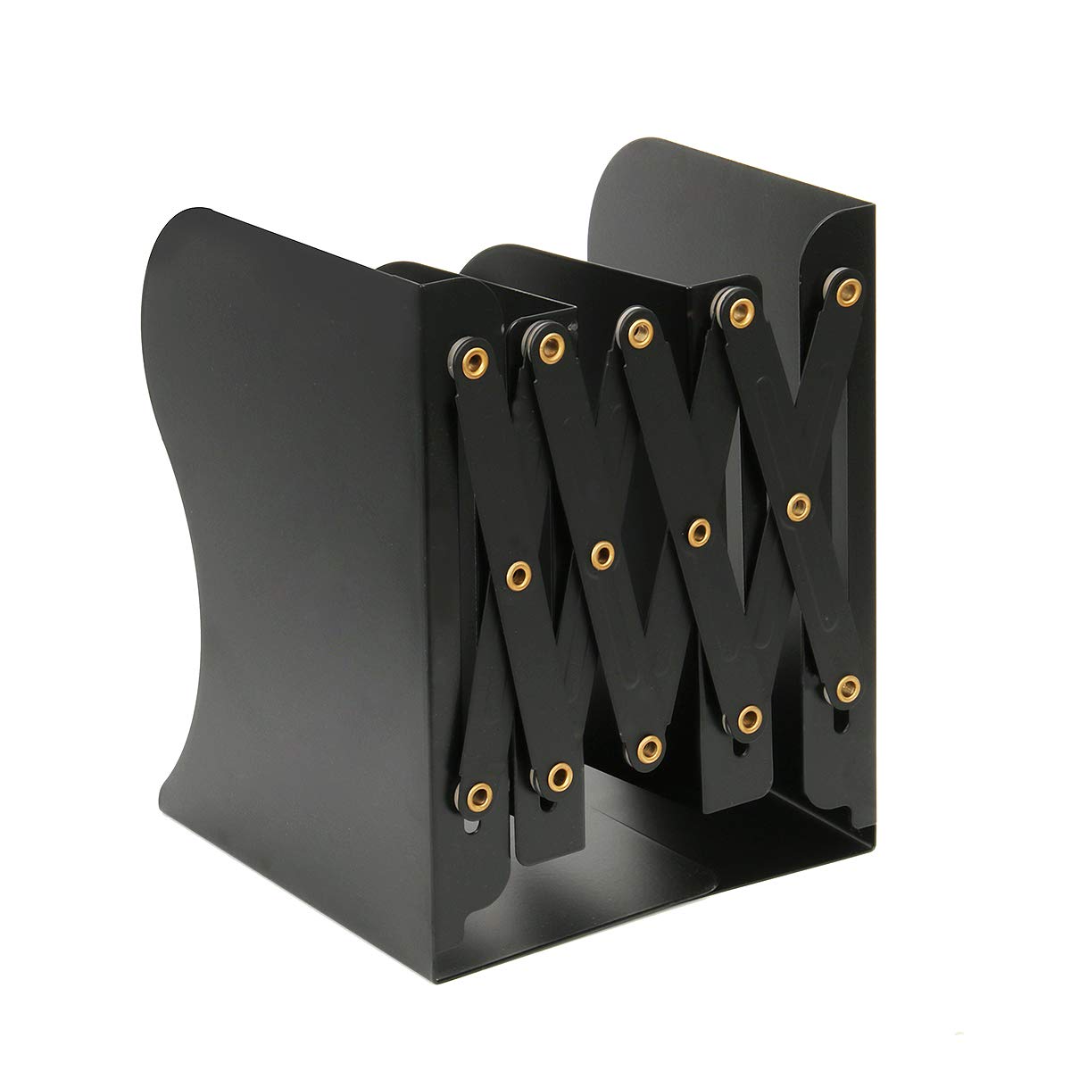 Funhoo Foldable Bookend Holder, Expanding Book Shelves, HeavyDuty File
