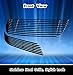 APS Premium Stainless Steel Black Horizontal Billet Grille Insert Compatible with Chevy Camaro 2010-2013 LT LS V6 Phantom Upper Bumper Combo N19-J72016C
