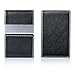 MaxGear PU Leather Business Card Holder Name Card Case Credit Card Holder Magnetic Shut Double side open Card Case Professional Business Card Holder for both men and women, Black
