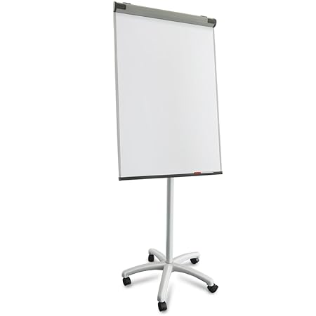 Master of Boards® Profi Flipchart mit Rollenfuß | mobil und vielseitig | ausklappbare Papierhalter | Whiteboard mit Ständer |