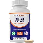 Vitamatic Bitter Melon &ndash; 25X Concentrated Plant-Based Extract Capsules &ndash; Vegetarian, All-Natural, Non-GMO &ndash; Botanical Supplement &ndash; 240 Count
