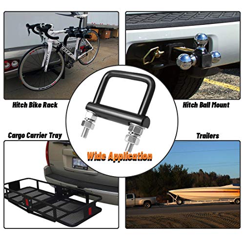 CZC AUTO Hitch Clamp AntiRattle Stabilizer Heavy Duty Cross Clamp 2 1/