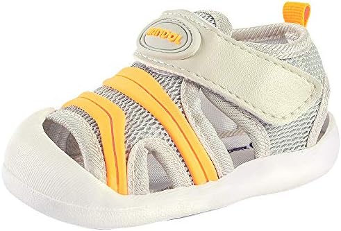 Baby Summer Sandals Breathable Mesh Rubber Sole Non-Slip Outdoor Shoes for Boys and Girls 9-30 Months