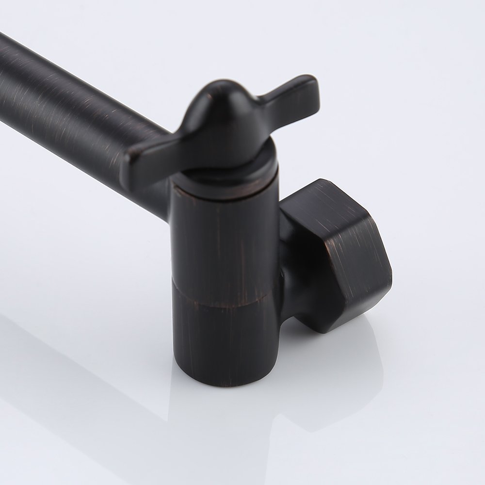 Kes All Brass Shower Extension Arm Adjustable Extender Showerhead