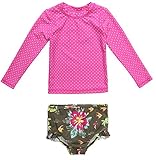 ALove Baby Girls Rash Guard Long Sleeve Swimsuit